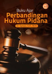 BUKU AJAR PERBANDINGAN HUKUM PIDANA