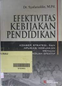 Efektivitas Kebijakan Pendidikan