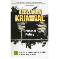 KEBIJAKAN KRIMINAL