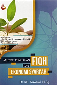 METODE PENELITIAN FIQIH DAN EKONOMI SYARIAH