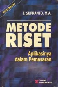 METODE RISETAPLIKASINYA DALAM PEMASARAN