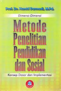 Metode Penelitian Pendidikan Dan sosial