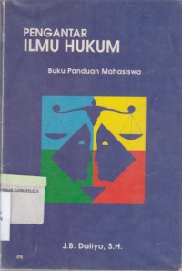 PENGANTAR ILMU HUKUM  BUKU PANDUAN MAHASISWA