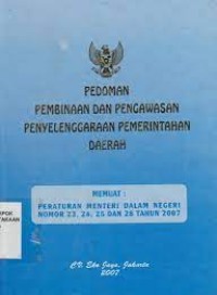 Pedoman Pembinaan dan Pengawasan Penyelenggaraan Pemerintahan Daerah