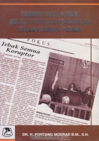 Image of Pembentukan Hukum melalui Putusan Pengadilan dalam Perkara Pidana