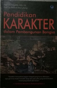 Pendidikan Karakter dalam Pembangunan Bangsa