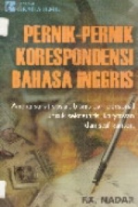 Pernik-Pernik  Korespondensi Bahasa Inggris