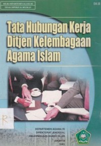 Tata Hubungan Kerja Ditjen Kelembagaan Agama Islam