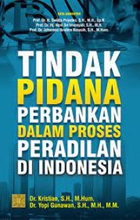 Tindak pidana perbankan dalam proses peradilan di indonesia