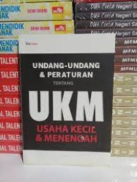 UNDANG UNDANG PERATURAN UKM