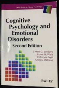 CONGNITIVE PSYCOLOGY AND EMOTIOANAL DISORDERS SECOND EDITION