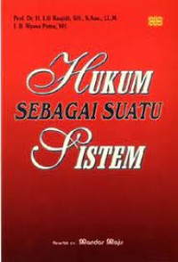 HUKUM SEBAGAI SUATU SISTEM