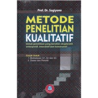 METODE PENELITIAN KUALITATIF  untuk penelitian yang bersifat eksploratif