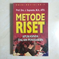 METODE RISET APLIKASINYA DALAM PEMASARAN