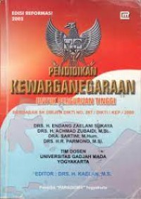 PENDIDKAN KEWARGANEGARAAN UNTUK PERGURUAN TINGGI EDISI REFORMASI 2002