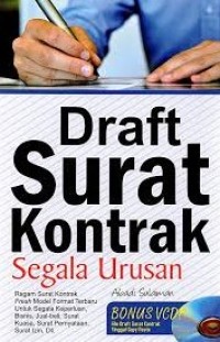 Image of Draft Surat Kontrak Segala Urusan