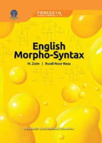 Image of ENGLISH MORPHO SYNTAX