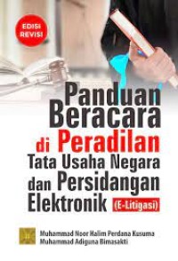Image of PANDUAN BERACARA DI PERADILANTATA USAHA NEGARA DAN PERSIDANGAN ELEKTRONIK