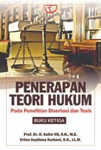 Image of PENERAPAN TEORI HUKUM PADA PENELITIAN DISERTASI DAN TESIS