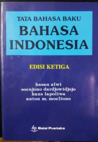 Image of Tata Bahasa Baku Bahasa Indonesia